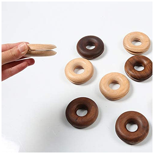 Proveedor mayorista de clips de madera para bolsas de donuts, clips de sellado reutilizables de madera natural, juego de cinco a precios bajos - Product Image 4
