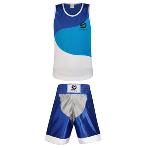Ensemble d'uniformes de boxe personnalisés professionnels, respirants, à séchage rapide, 100% polyester - Product Image 2