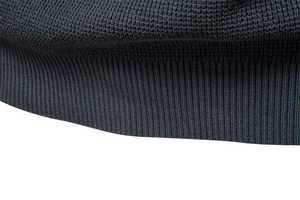 Pull à col rond en tricot gaufré pour homme – Design élégant en tricot gaufré, parfait pour la superposition, confortable et idéal pour les tenues décontractées - Product Image 5