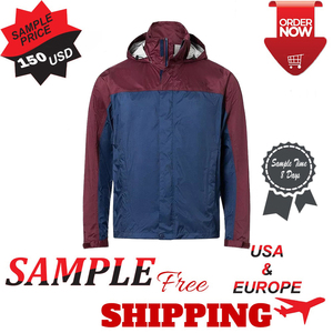 Men's <b>Winter</b> <b>Waterproof</b> Reversible Shell Rain <b>Jacket</b> Breathable Quick Dry Stand Hooded Windproof Casual Outdoor Windbreaker - Product Image 4
