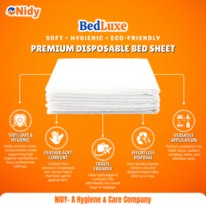 NIDY Disposable Spa <b>Bed</b> <b>Sheets</b> 100x200 CM Non-Woven Fabric Fluid-Resistant Breathable Design Protective Cover Animal Pet Care - Product Image 2