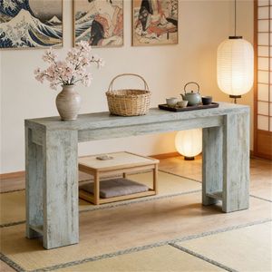 Consolle Decorativa in Legno Stile Rustico per Ingresso, Foyer e Divano - Product Image 3