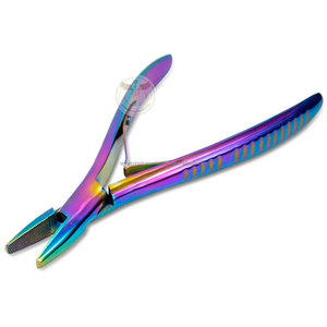 Stainless Steel Hair <b>Extension</b> Plier Multi-Function Hair <b>Extension</b> Tool Plier For Link and Micro Ring <b>Extension</b> Micro Ring <b>Beads</b> - Product Image 1