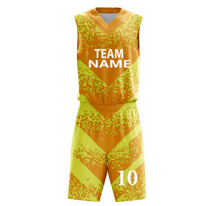 Conception personnalisée d'uniformes de basketball, créez votre propre logo, ensemble imprimé par sublimation numérique, maillot de basketball réversible pour adultes et jeunes - Product Image 1