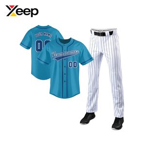 ชุดเบสบอลแบบกำหนดเอง XEEP รุ่น XC-BBU-45 ชุดกีฬาระบายอากาศได้ดี ผลิตจากโพลีเอสเตอร์ 100% พิมพ์ลายด้วยความร้อน คุณภาพสูง บริการ OEM - Product Image 2