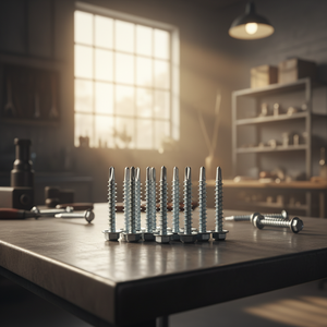 Vis autoperceuses TEK à tête hexagonale PDC modèle 14, acier au carbone zingué, fabricant vietnamien, classe 4.8 - Product Image 1