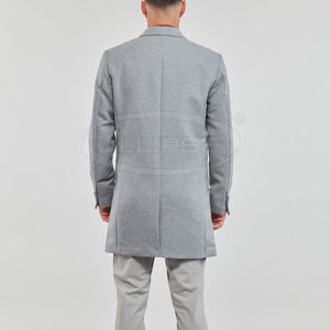 Manteau en laine imperméable de haute qualité, coupe ajustée, avec logo personnalisé, pour l'hiver – Vente directe usine, personnalisable pour la vente en ligne - Product Image 4