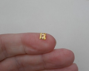 Pierre précieuse naturelle de citrine, pierre brute carrée à facettes, 5 mm, certifiée par un tiers, effet étoilé pour la fabrication de bijoux verts - Product Image 4