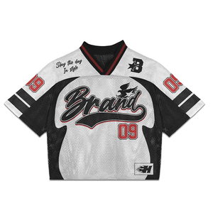 Black <b>Flame</b> Cropped Jersey Women Retro 72 Mesh Sports Crop Top Streetwear Graphic Athletic <b>Shirt</b> Wholesale - Product Image 4