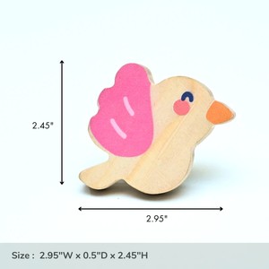 New Arrival Pine Wood Kids Drawer <b>Knobs</b> Bird Cabinet <b>Dresser</b> <b>Knobs</b> and Pulls High Quality Durable Bedroom Cupboard <b>Knob</b> - Product Image 3