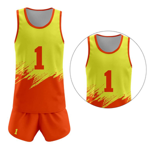 Tenue de volley-ball haute performance, tissu jersey et short à séchage rapide, matière durable pour les clubs et les ligues. - Product Image 4