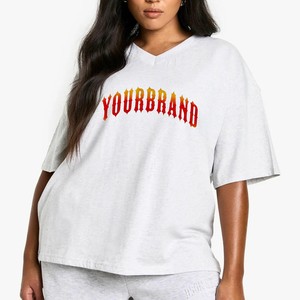 เสื้อยืดผู้หญิงคุณภาพสูง 220GSM ผ้าฝ้ายรักษ์โลก ทรงปกติ เสื้อยืดผู้หญิง พิมพ์โลโก้ตามสั่ง เสื้อยืดใส่หน้าร้อน รับผลิตแบบ OEM ODM - Product Image 1