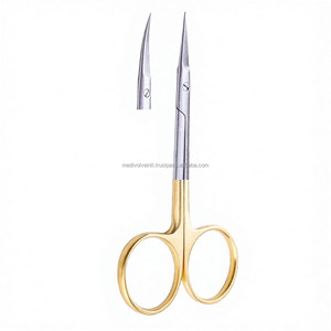 Super-Cut TC Iris Scissors 4.5 Inch Curved Sharp Tips CE & ISO Certified OEM ODM Available Wholesale Best Supplier - Product Image 5