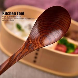 Cuillère à thé en bois finition naturelle, cuillère à café, sucre, sel, légère, écologique, outil de cuisine pour la maison et le café - Product Image 3