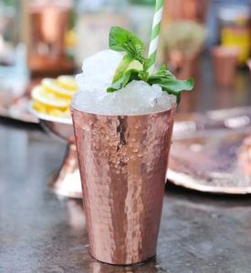Copper tumblers high quality metal <b>glasses</b> for <b>water</b> juice cocktail serving durable reusable kitchen dining use - Product Image 5
