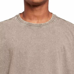 Camiseta de Alta Calidad para Hombre, de Lujo, 100% Algodón, Estilo Chino, Estampada, Gruesa, Talla Grande, con Cuello Alto - Product Image 5