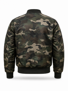 Veste d'hiver pour homme de haute qualité, style streetwear, col montant, séchage rapide, non-tissé, 100% coton, nylon, daim, fermeture éclair, couleur unie - Product Image 2