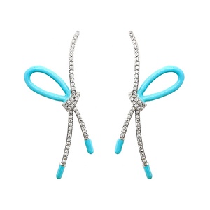 Moda Aqua Blue Designers Pendientes - Product Image 1