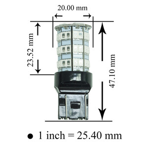 หลอดไฟ LED เหมาะสำหรับ Suzuki Jimny อะไหล่ดัดแปลงไฟเบรก S25 55SMD T20 - Product Image 5