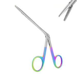 Micro-pinces chirurgicales manuelles en acier inoxydable réutilisables pour ORL, personnalisables, instruments médicaux CE - Product Image 1