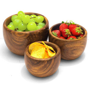 Tazón de Madera Premium Hecho a Mano, Ecológico, Estilo Americano, Moderno, para Cocina, Hotel, Restaurante, Servicio de Mesa Elegante - Product Image 1