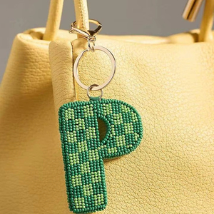 Embroidered High Quality Fancy Designer Beaded Keychain for at Wholesale Price for Export From India - Product Image 2