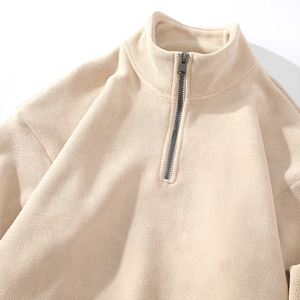 Nueva Colección de Ropa Deportiva para Exteriores, Sudaderas con Cierre de Cremallera de un Cuarto, Color Liso, Estampadas, Corte Ajustado, Informales, Térmicas - Product Image 3