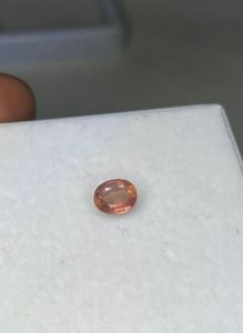 Zafiro padparadscha natural, corte ovalado, sin tratamiento térmico. - Product Image 3