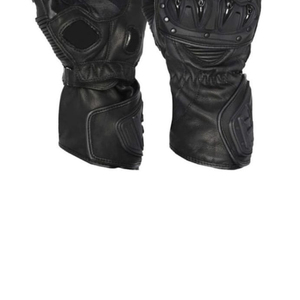High Quality Leather Motorbike Gloves for Men and Women with Breathable Fabric <b>Comfortable</b> Grip and Full Finger Protection - Product Image 3