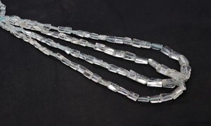 Cuentas de Aguamarina Natural Facetadas de Forma Irregular, 5x7-8x11MM, Cuentas de Piedras Preciosas de Aguamarina con Forma de Gota para Fabricación de Joyas al por Mayor - Product Image 2