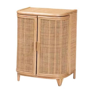 Rattan Kids Bedside Cabinet Toddler Furniture Nursery Room Wicker Nightstand Factory Price High Quality Wholesale Hot Sale - Product Image 2