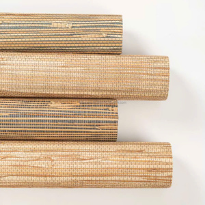 Papel Tapiz de Hierba Tejida Tradicional Impermeable, Acabado de Pared con Textura de Fibra Natural para Interiores de Residencias, Oficinas y Villas - Product Image 2