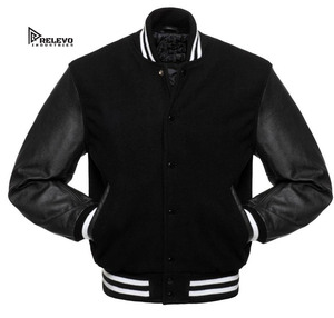 Chaqueta Varsity Personalizada para Hombre, Estilo Urbano, Chaqueta de Béisbol con Logotipo, Bolsillos Ocultos, Ropa de Invierno - Product Image 1