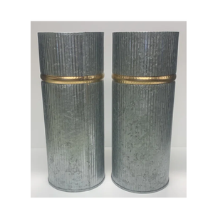 Manufacturer Custom Handmade Design <b>Vase</b> for <b>Floor</b> Premium Design Handmade Set of 3 Metal Iron Galvanized Metal <b>Tall</b> Flower <b>Vase</b> - Product Image 5