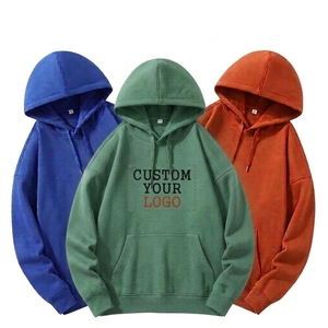 Men Hoodies High Quality Unisex Sweatshirts Cotton Hoodies Blank <b>Thick</b> <b>Fleece</b> Heavy Weight Oversized Embroidery Hoodies Custom - Product Image 1
