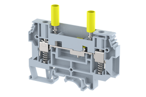 Bloc de bornes en céramique à connexion par vis avec support à ressort 11-20 AWG 100A Max Continu 2 pôles - Product Image 1
