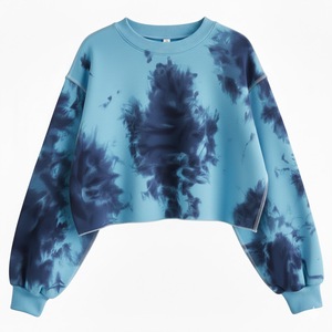 Women's Winter Knitted Printed Tie-Dyed <b>Sequined</b> Badge Crystal Hoodies & Sweatshirts Warm High Street Style - Product Image 5