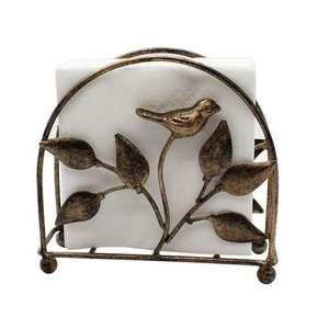 Factory Wholesale Luxury Napkin Holder Stand Metal <b>Tissue</b> Holder for Home Kitchen <b>Wedding</b> Restaurant Dining Table Supplies - Product Image 5
