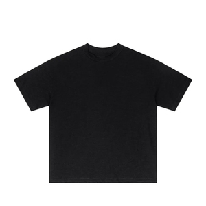 Wholesale Casual Loose Simple Blank Custom Silk Screen Printed Acid Wash Boxy Design 100% Cotton High Quality Men's Front - Product Image 1