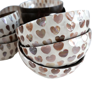 Tazón Artesanal para Smoothie de Coco con Incrustaciones de Concha - Regalo Vegano Único - Lacado a Mano - Product Image 2