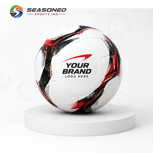 Hand Stitched Custom Soccer Ball PU Leather Plain <b>White</b> Official Size 5 <b>Football</b> Lightweight Indoor Outdoor Training Match 32 - Product Image 5