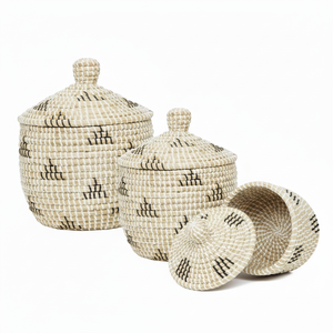 Panier de rangement en jonc de mer, style bohème, durable, prix de gros, directement du fabricant, pour la décoration et l'organisation de la maison - Product Image 3