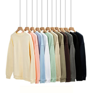 Sudadera Oversize de Cuello Redondo para Hombre – Estilo Urbano, Sudadera Lisa con Logotipo Personalizado, Sudadera Holgada - Product Image 4