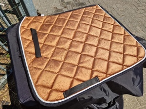 Tapis de selle de Dressage anglais en tissu personnalisé, équipement d'équitation bleu, produits équestres, vente en gros - Product Image 2