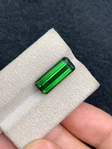 Turmalina verde natural, piedra preciosa suelta, cristal facetado para la fabricación de joyas, anillo, colgante, collar, cristal - Product Image 4