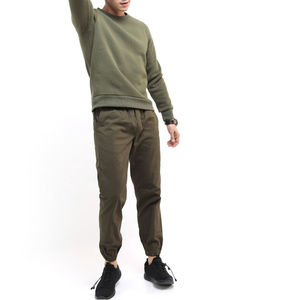 Sweat-shirt décontracté confortable pour homme, col rond, manches longues, couleur unie, nouveau design 2026, 100 % coton molletonné, vente en gros - Product Image 2