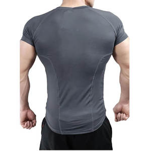Camiseta de Compresión Deportiva de Secado Rápido para Hombre, Camiseta de Compresión Muscular Transpirable de Poliéster para Fisicoculturismo - Product Image 4