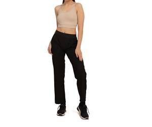 Leggings de yoga noirs respirants taille haute coupe décontractée, très extensibles, coupe moderne avec poches latérales, design confortable – Vente en gros - Product Image 5