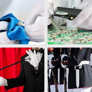 120 Guantes de Algodón Elásticos para Trabajo e Inspección, para Mujeres y Hombres, para Manipulación de Objetos Delicados, Monedas y Joyería - Product Image 5
