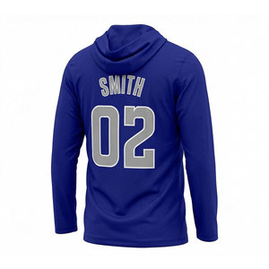 Sudadera con Capucha Personalizada Azul Rey para Baloncesto – Camiseta de Manga Larga para Entrenamiento de Alto Rendimiento con tu Logotipo y Diseño - Product Image 4